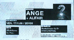 ANGE : concert l'Hopital 17 novembre 2006