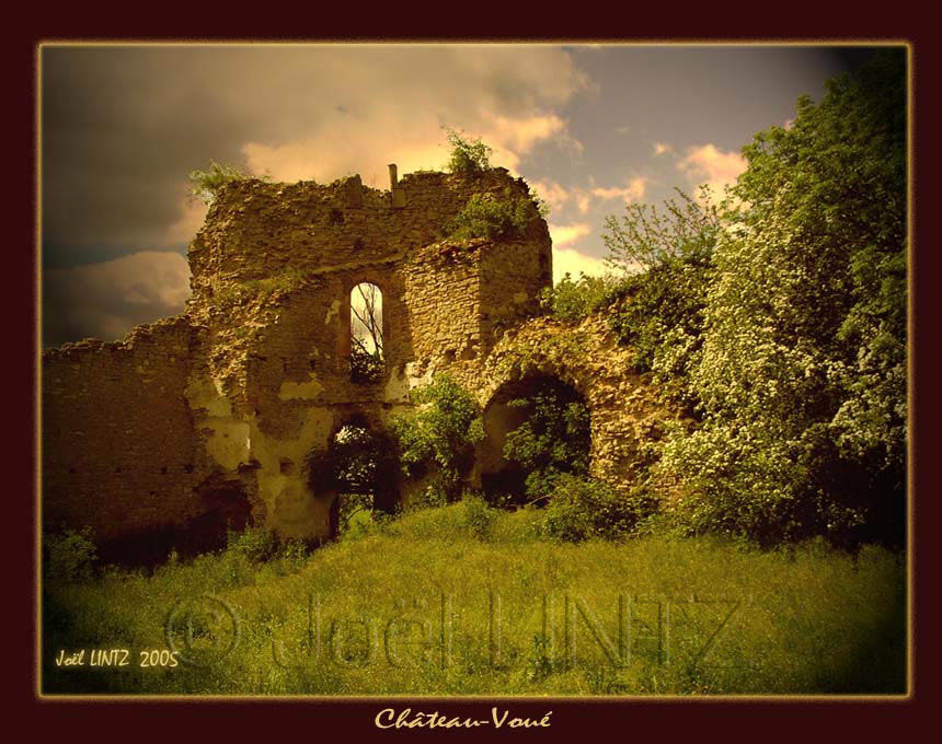 ruines du ch&acirc;teau de ch&acirc;teau-vou&eacute; lorraine - saulnois
