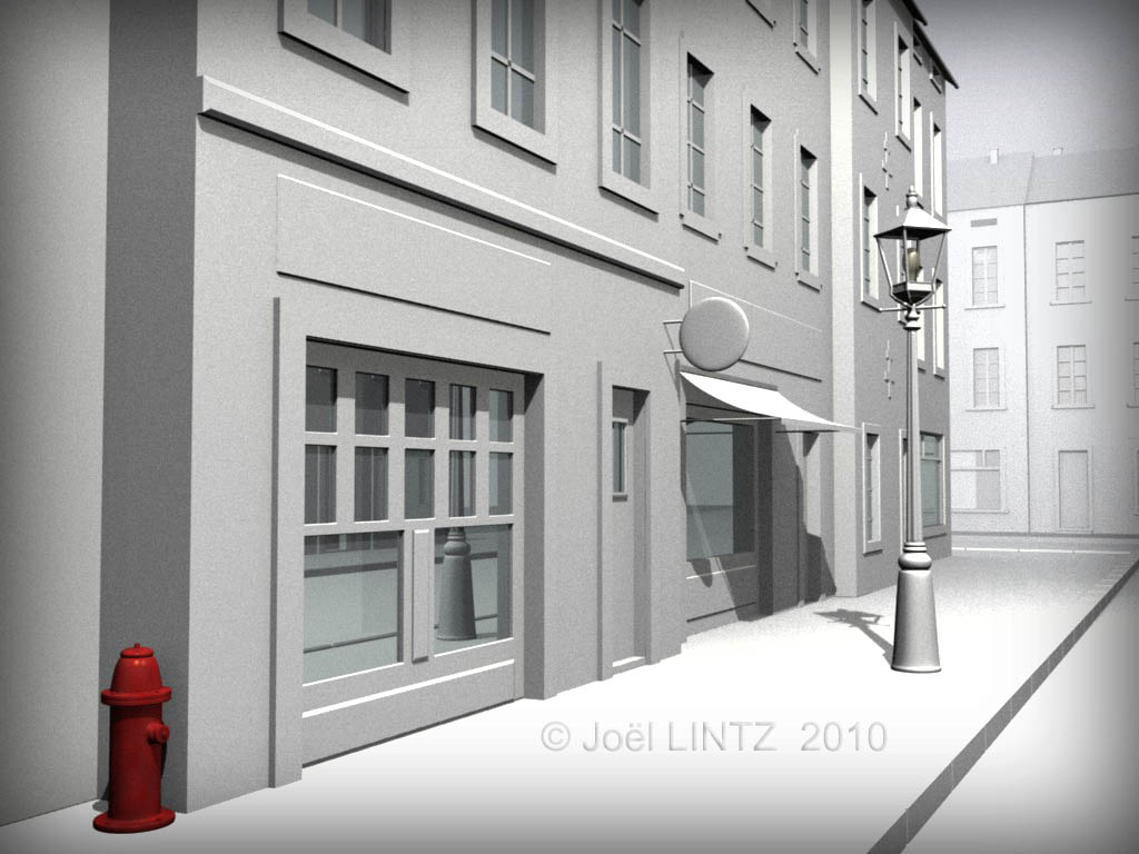 la rue blanche - blender