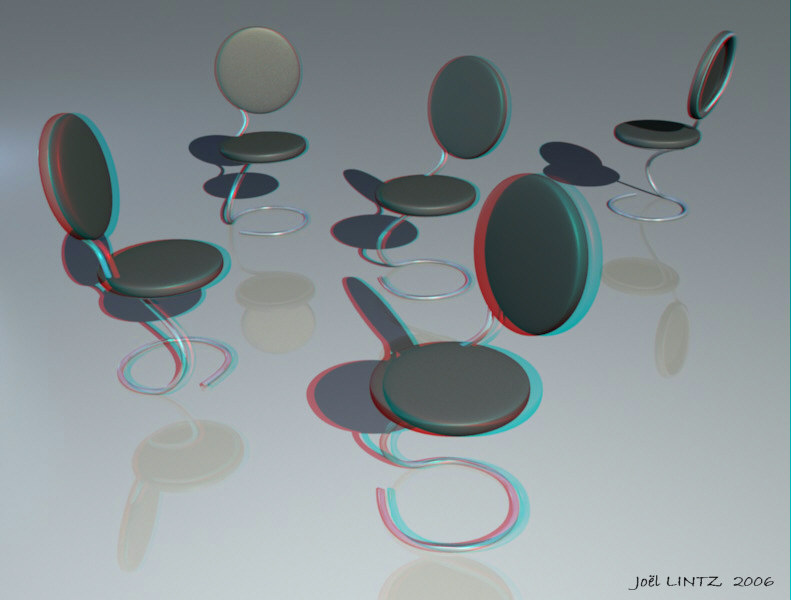 anaglyphe chaises blender anabuilder